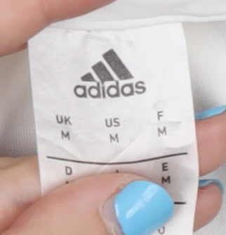 Adidas Men's White M Jersey Shirt V-Neck