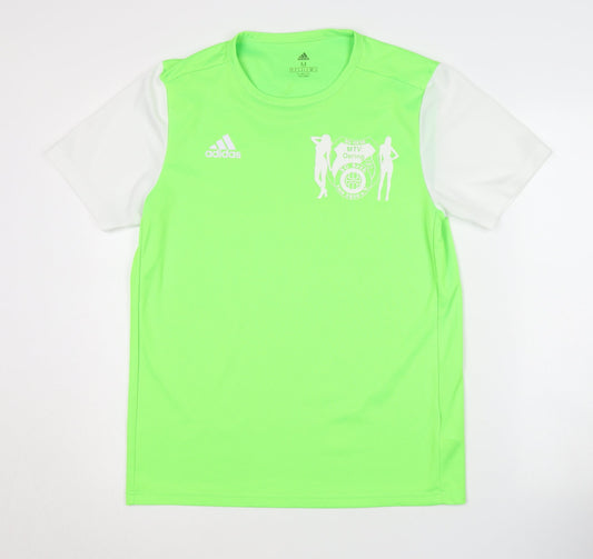 Adidas Men's Green Short Sleeve T-Shirt M