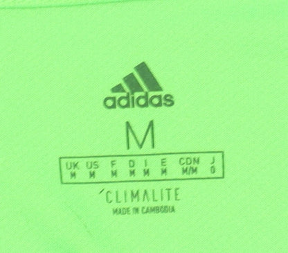 Adidas Men's Green Short Sleeve T-Shirt M