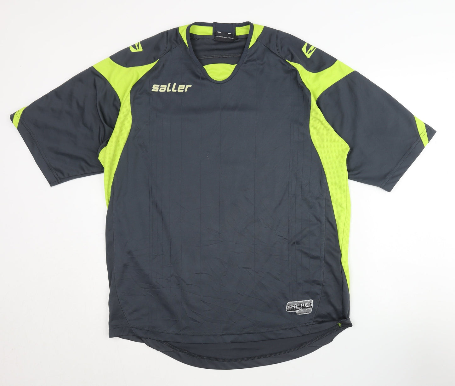 Saller Men's Grey Jersey Football Top L