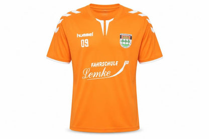 Mens UK Size S Hummel Orange Football T-Shirt