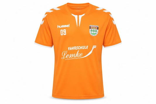 Mens UK Size S Hummel Orange Football T-Shirt