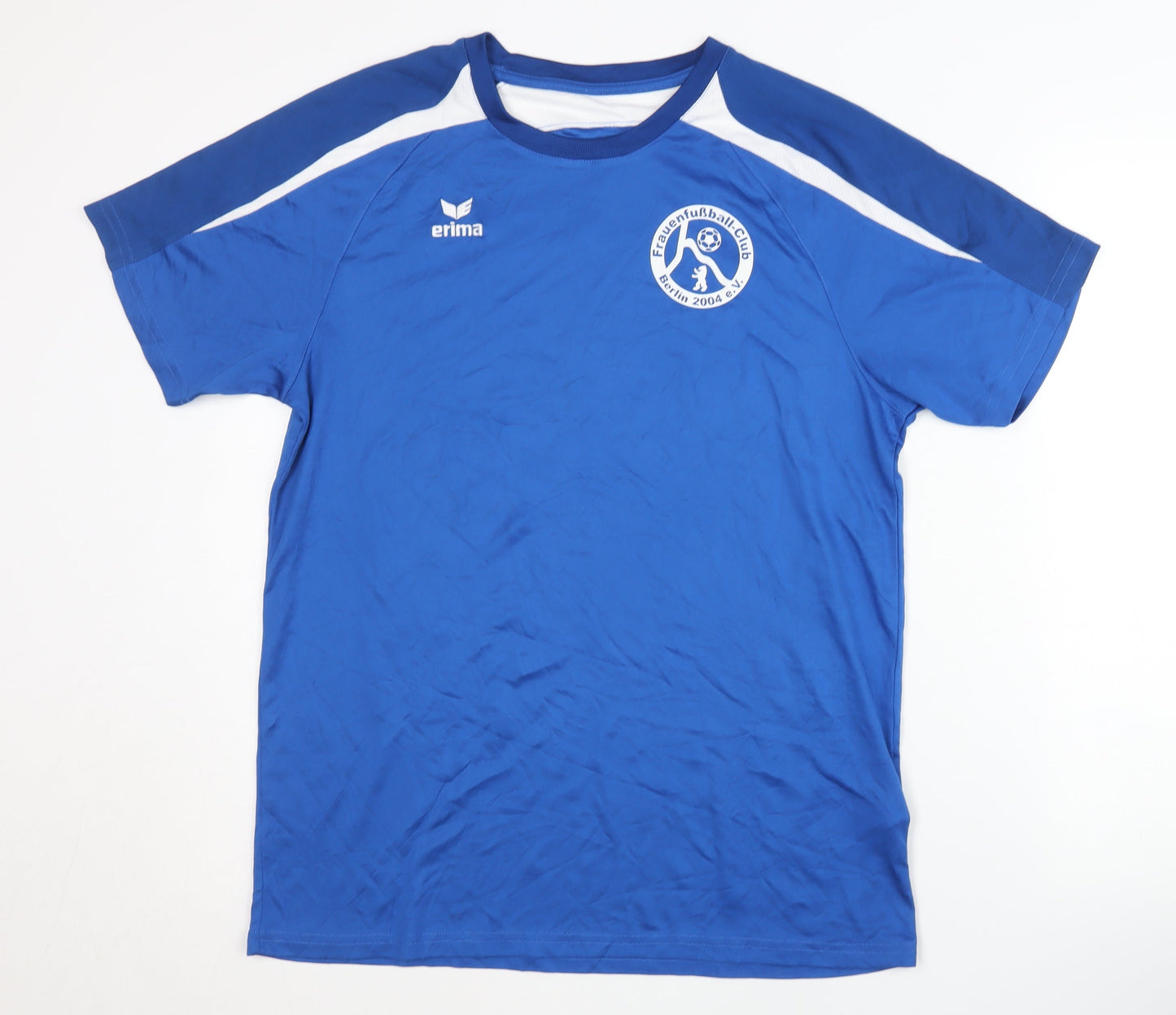 Erima Mens Blue Football T-Shirt S Athletic Fit