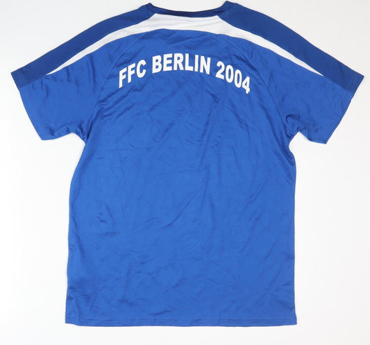 Erima Mens Blue Football T-Shirt S Athletic Fit