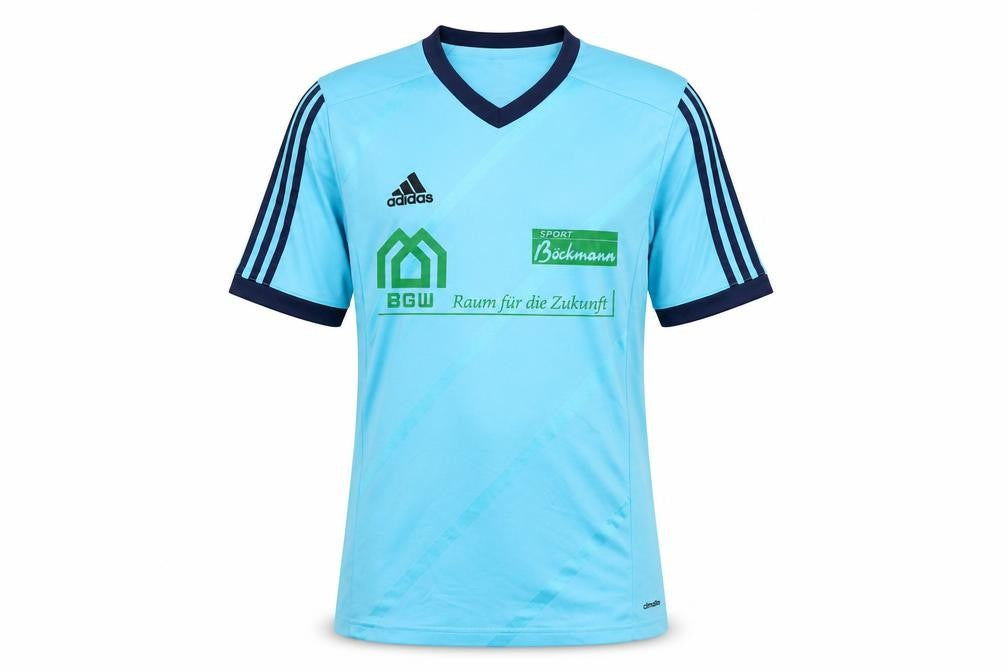 Mens UK Size S adidas Blue Football T-Shirt