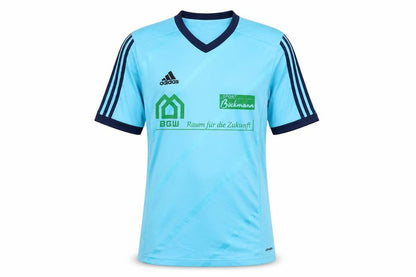 Mens UK Size S adidas Blue Football T-Shirt