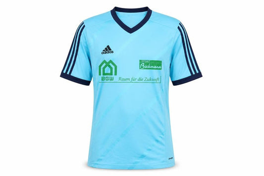 Mens UK Size S adidas Blue Football T-Shirt