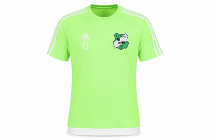 Mens UK Size S adidas Green Football T-Shirt