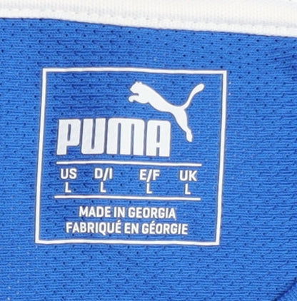 Mens UK Size L PUMA Blue Football T-Shirt