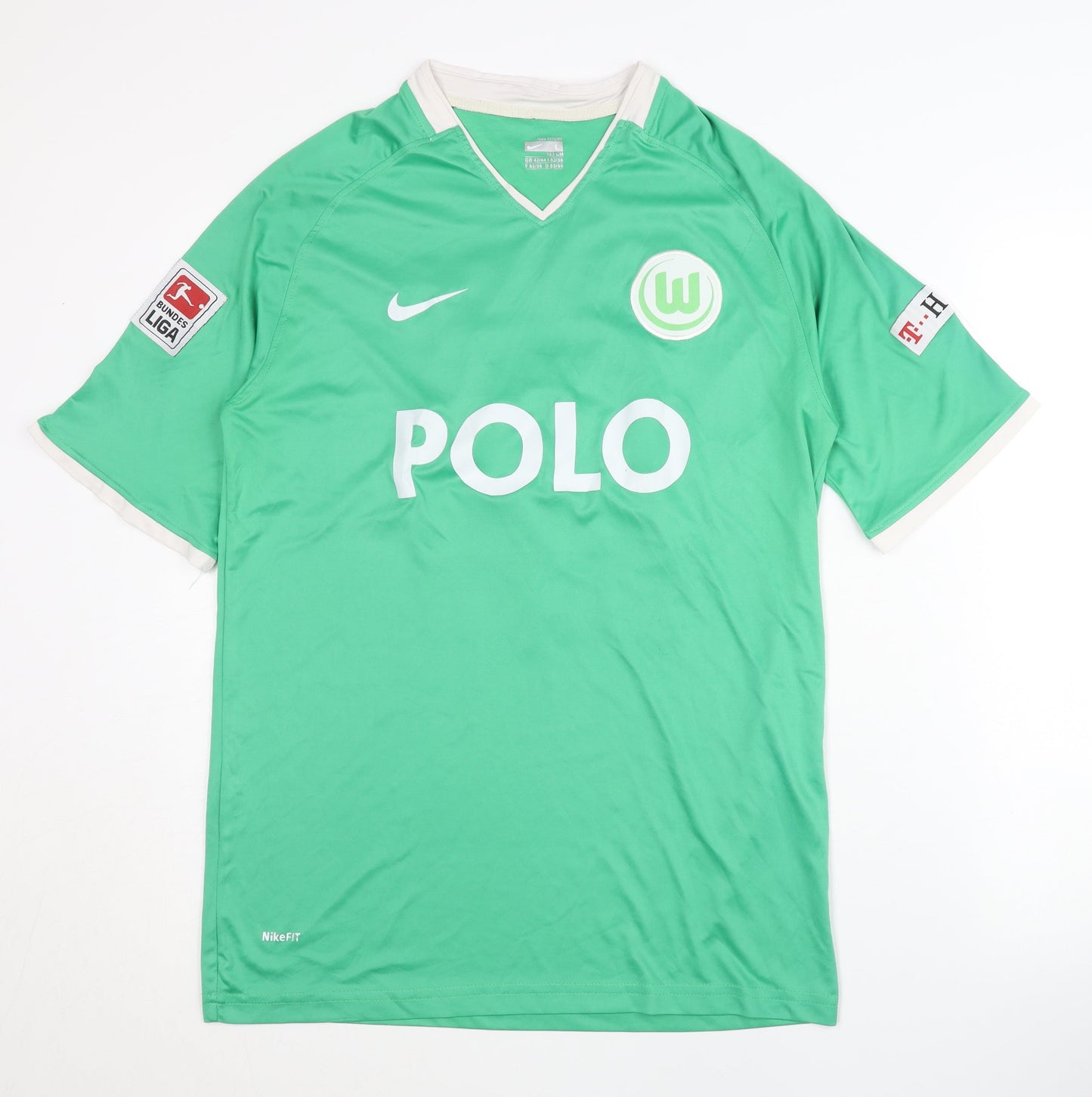 Nike Men's Green Football Jersey, L, Athletic Fit