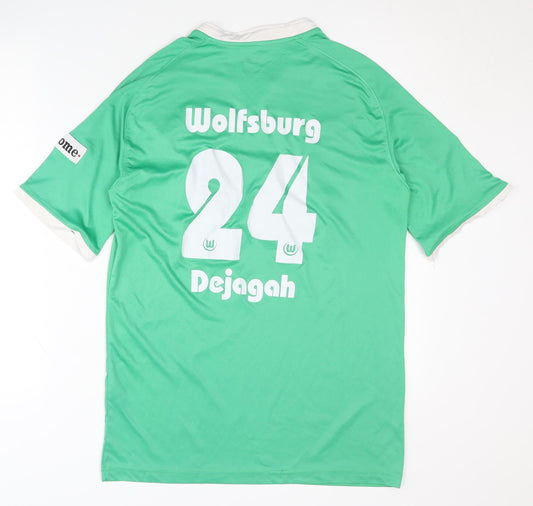 Nike Men's Green Football Jersey, L, Athletic Fit