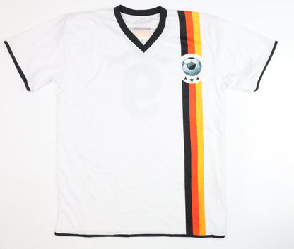 Mens UK Size XL Unknown White Football T-Shirt