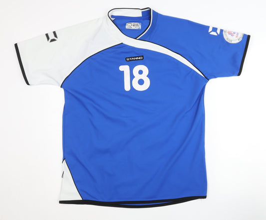 Stanno Men's Blue Football Jersey M - Comfortable Activewear