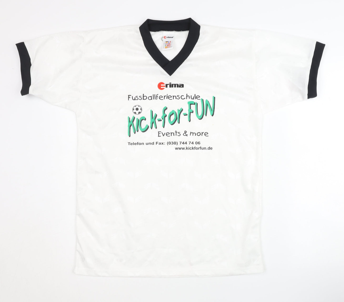 Erima Men's White Football Jersey S