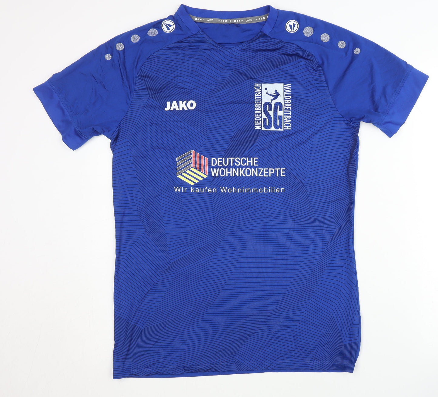 Jako Men's Blue Football Jersey L