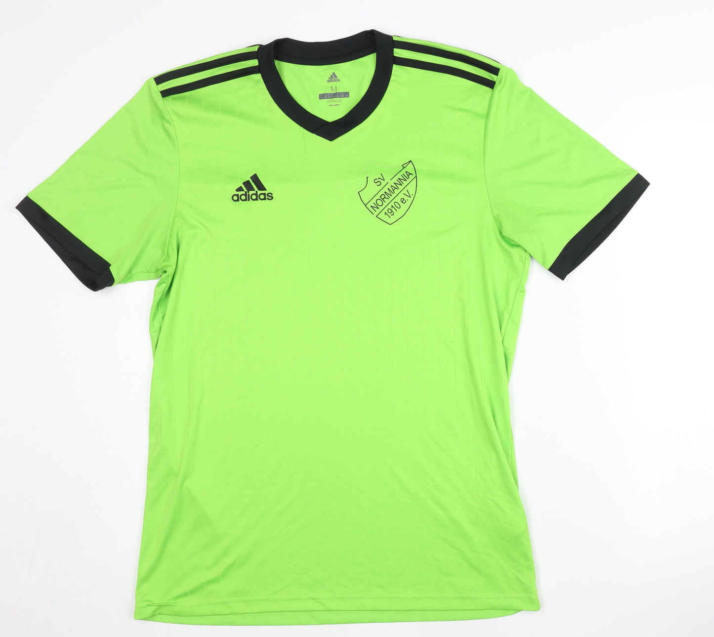 Adidas Men's Green Jersey M Quick Dry Sports Top