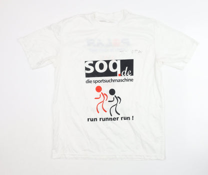 Craft Men's White Running T-Shirt L Athletic Fit