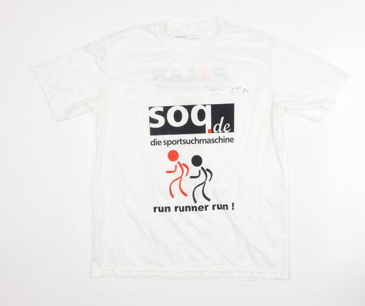 Craft Men's White Running T-Shirt L Athletic Fit