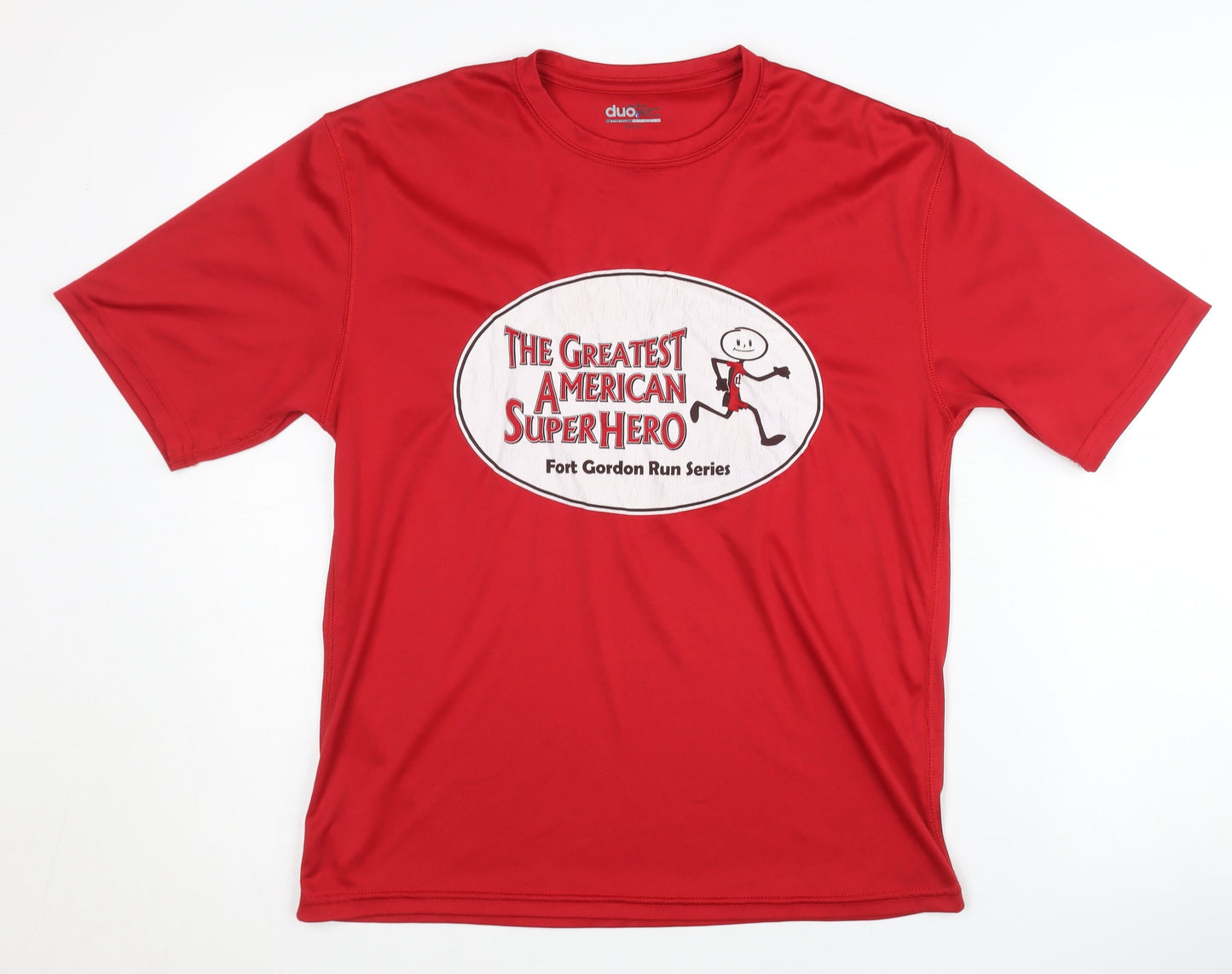 Duo Tec Men's Red Superhero T-Shirt XS