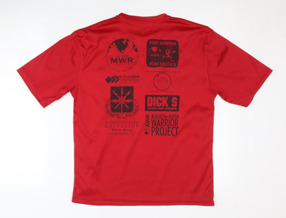 Duo Tec Men's Red Superhero T-Shirt XS