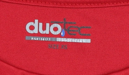 Duo Tec Men's Red Superhero T-Shirt XS