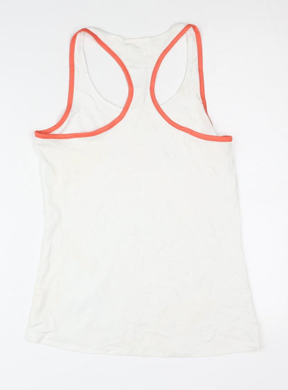 Crane Women's White Tank Top - S, Polyester Activewear