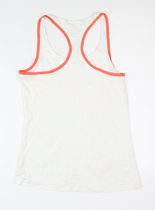 Crane Women's White Tank Top - S, Polyester Activewear