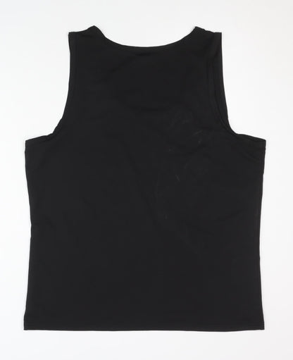 Men's Black Tank Top - Large, Basic Style, Activewear
