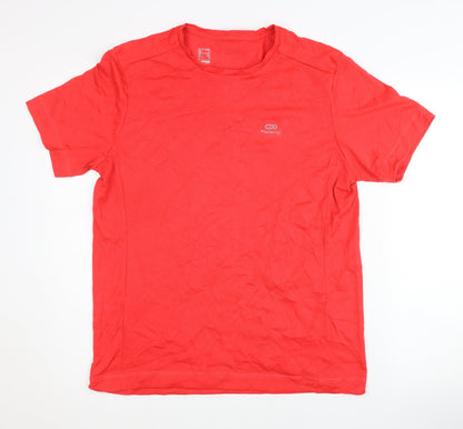Decathlon Men's Red L T-Shirt, Running, Breathable