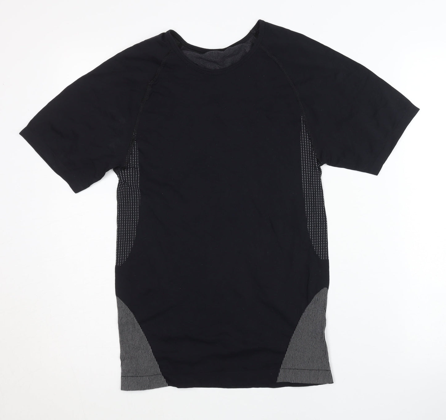 Men's Black Crew Neck Short Sleeve Top S