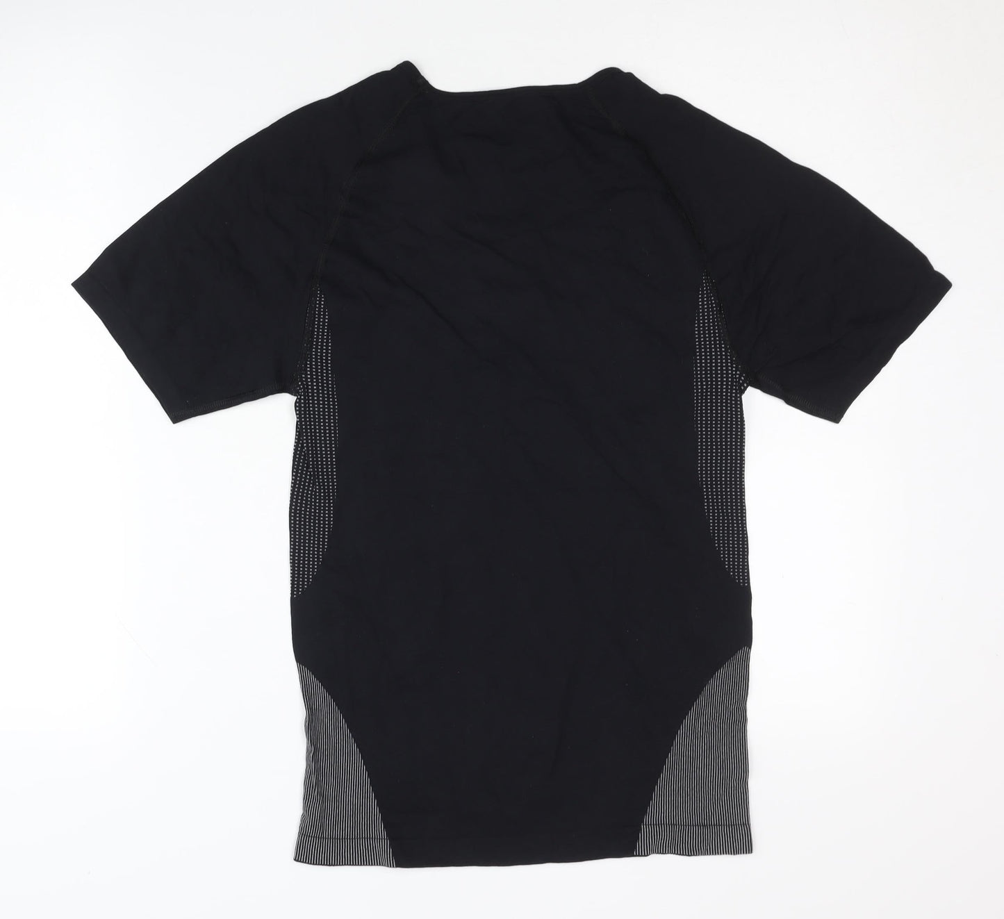Men's Black Crew Neck Short Sleeve Top S
