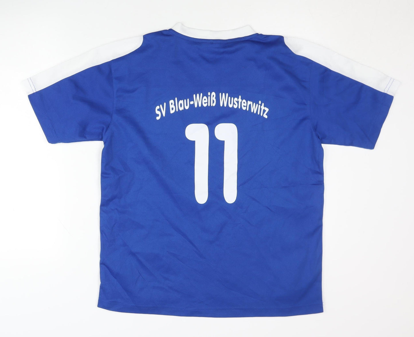 Identic Boys Blue Football Jersey 12-13 Years V-Neck