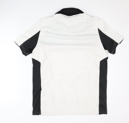 Erima Men's Polo Shirt in Black & White, Size L