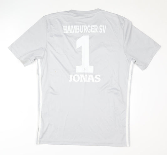 Adidas Men's Grey Football Jersey M