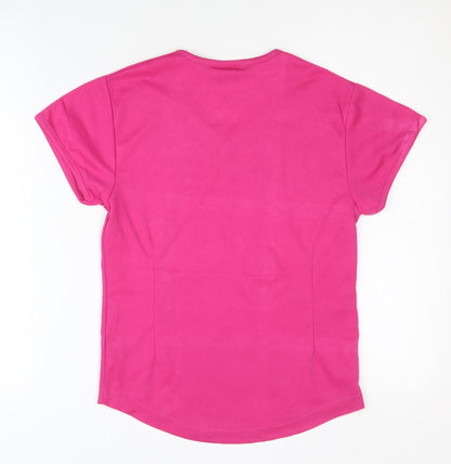 Club Nautico Women's Pink T-Shirt M V-Neck