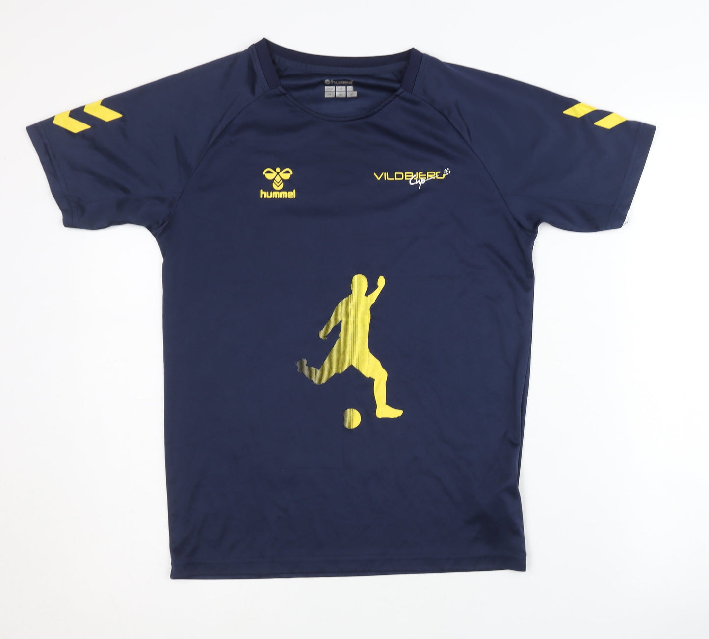 Hummel Boys Blue Football T-Shirt, 12-13 Years, Athletic Jersey
