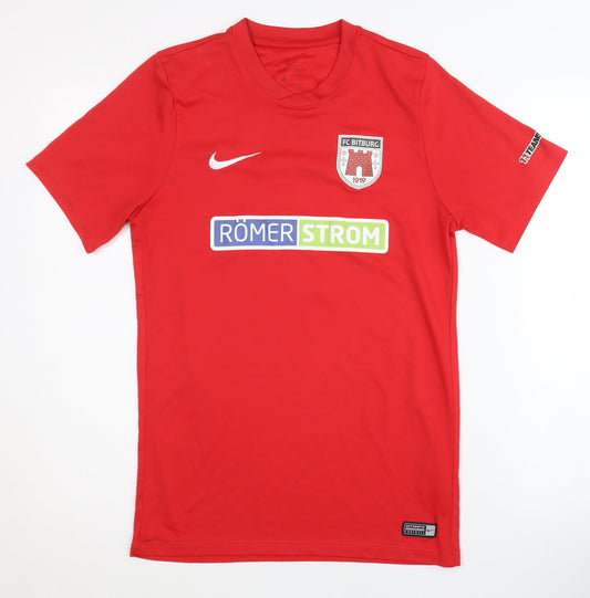 Nike Men's Red Football Jersey, Size M, Breathable