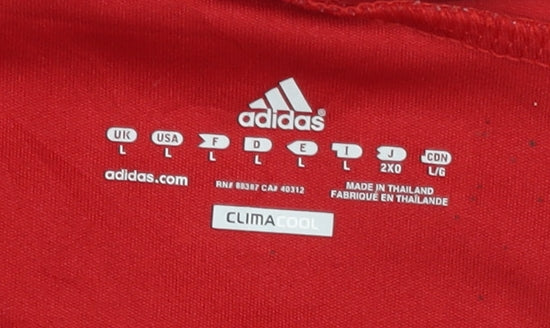 Adidas Men's Red Football Jersey L