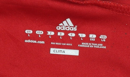 Adidas Men's Red Football Jersey L