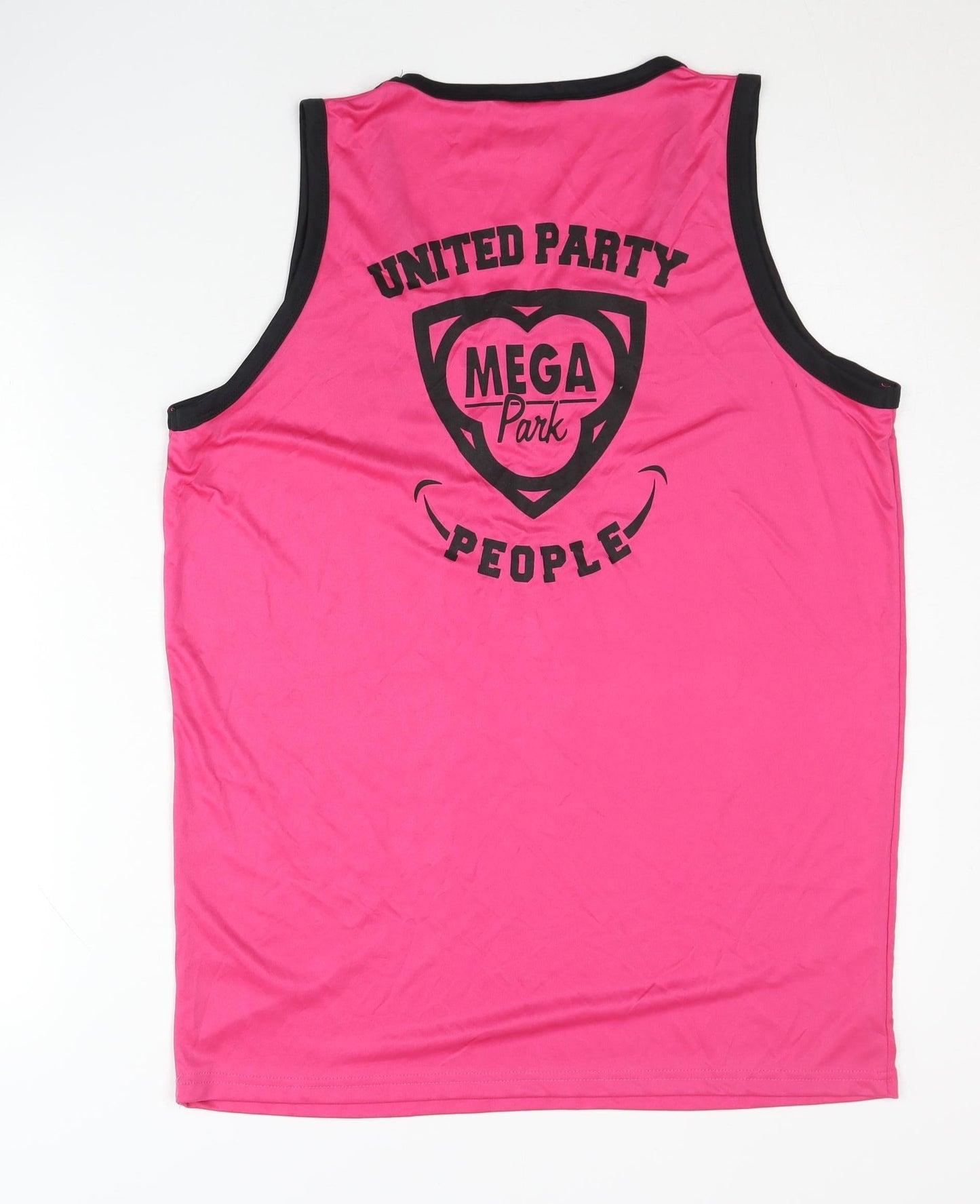 United Party People Men's Pink XL Polyester Tank