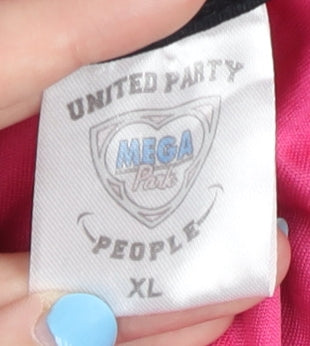 United Party People Men's Pink XL Polyester Tank
