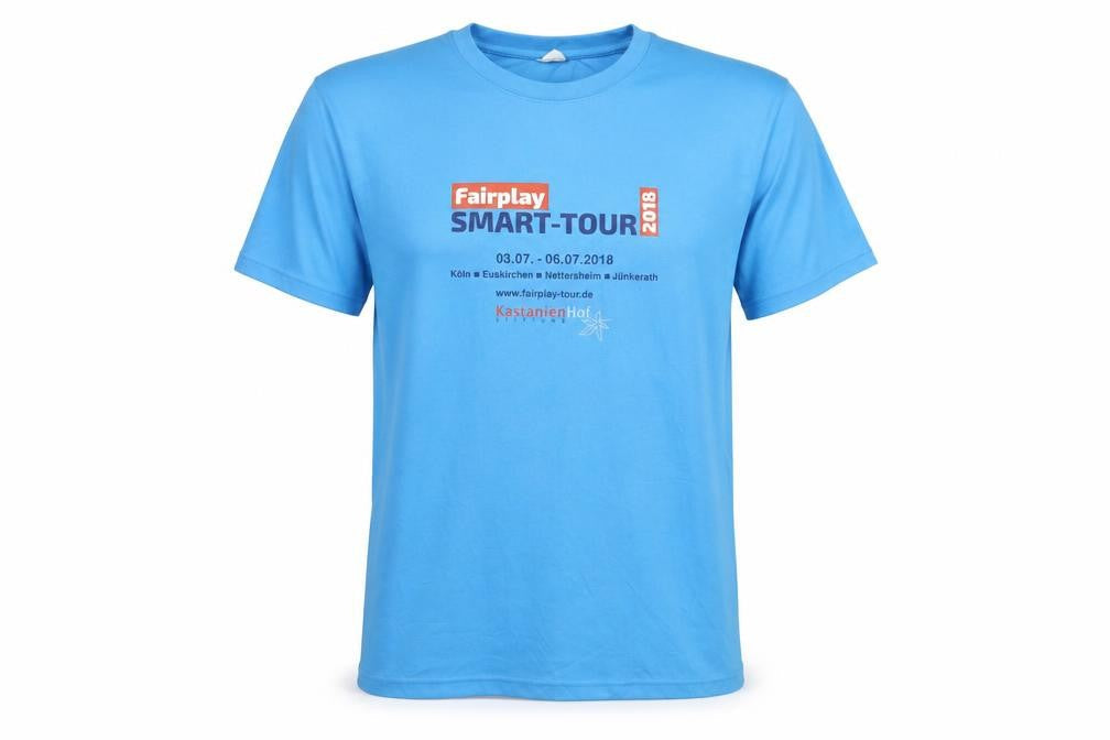 Mens UK Size XL Awdis Blue Fitness Gym & Training T-Shirt