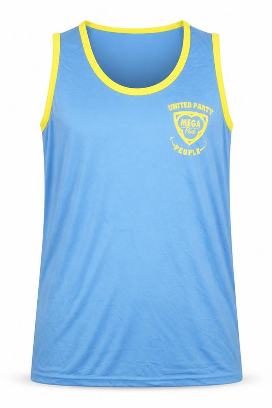 Mens UK Size XL Mega Park Blue  Tank