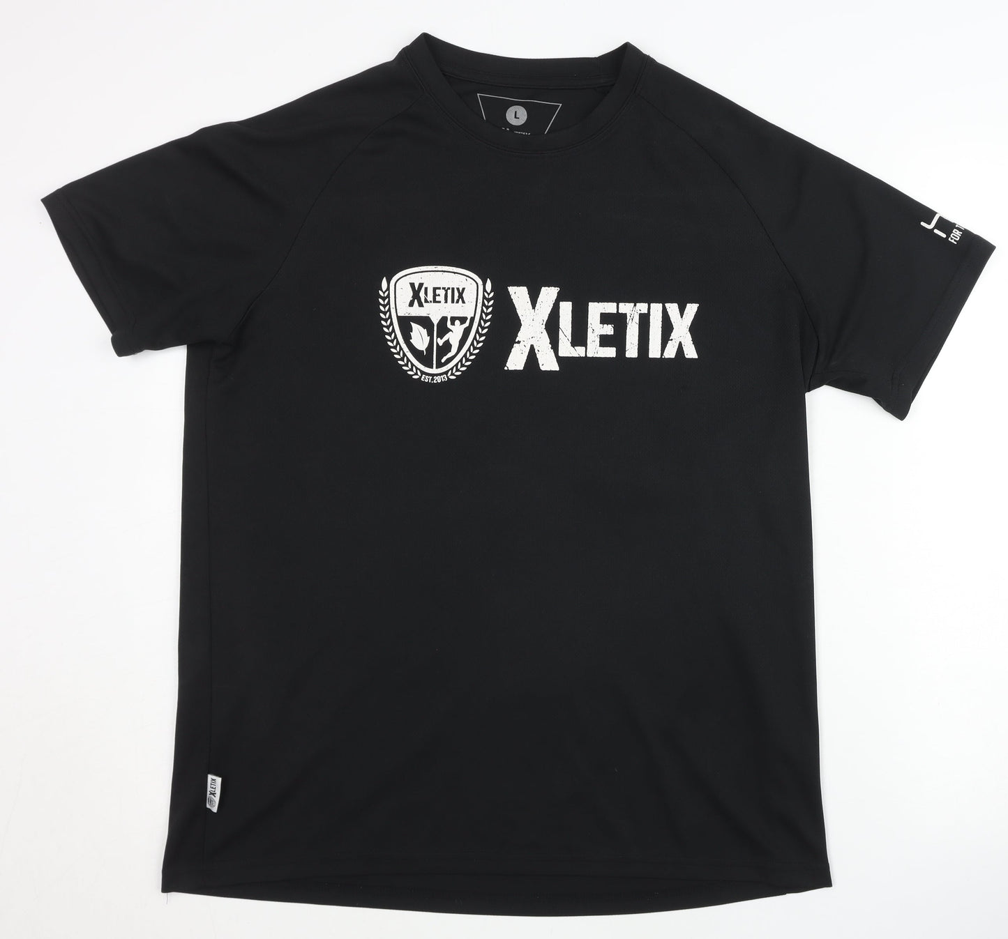 XLETIX Men's Black L Graphic Print T-Shirt
