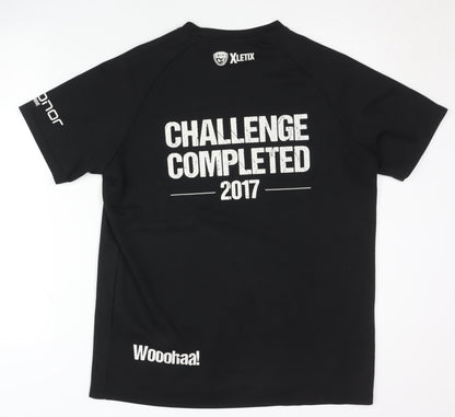 XLETIX Men's Black L Graphic Print T-Shirt