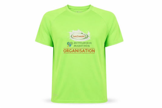 Front view of Cona Sports unisex green t-shirt m jersey activewear