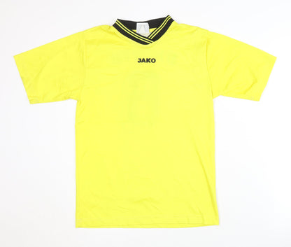 JAKO Men's Yellow Football T-Shirt XS