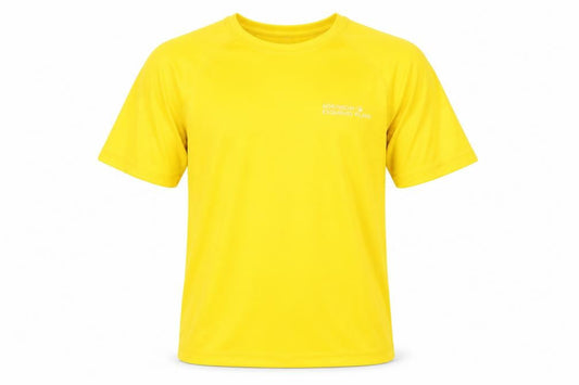 Front view of JHK Yellow Men's M Sport T-Shirt