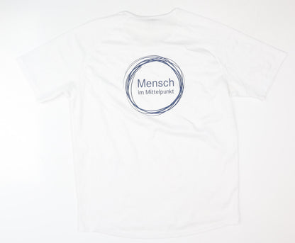 SOL'S Men White XL T-Shirt Logo Graphic