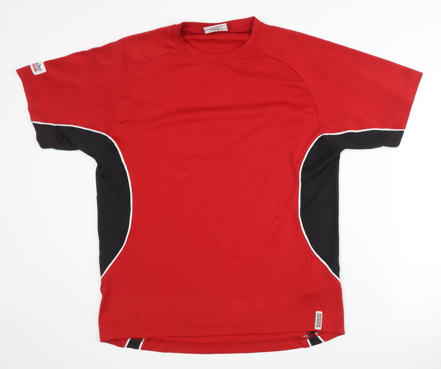Krombacher Men’s Red T-Shirt, Size L, Polyester
